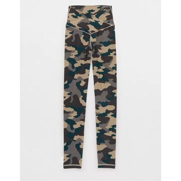 NWT OFFLINE By Aerie Real Me Xtra High Rise Crossover 7/8 Legging XS Camo Print - Picture 2 of 10